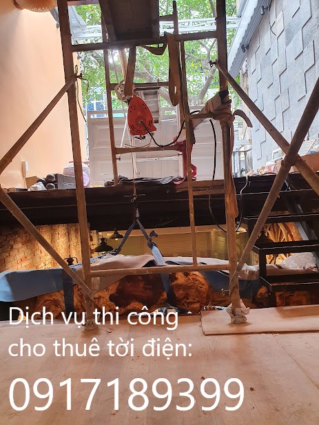 dịch vụ tời điện, chuyển đồ lên nhà cao tầng