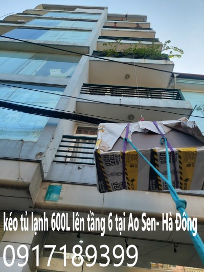 Dịch vụ cẩu kéo đồ lên nhà cao tầng tại Bắc Ninh